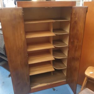 Wardrobe Double/shelves  – . / . / Wood / Dark Brown