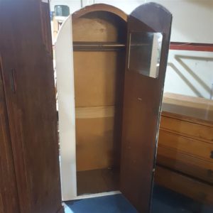 Wardrobe Single – . / Medium / Wood / Cream