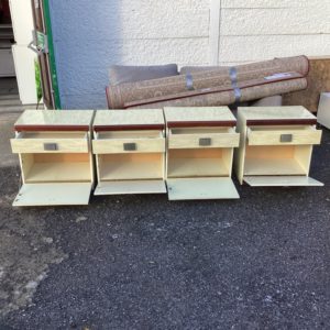 Bedside Cupboard / Table EACH – . / Small / Composite / Beige