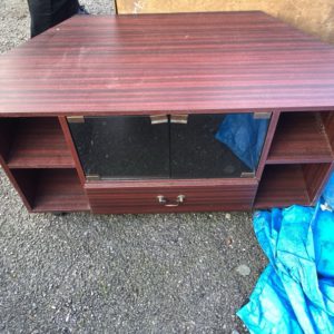 Tv Unit / Hi-Fi Unit – . / Small / Wood / Dark Brown