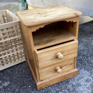 Bedside Cupboard / Table pine