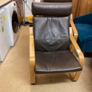 Armchair – . / . / Leather / Dark Brown