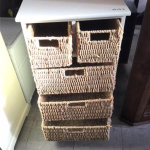 Bedside Cupboard / Table – . / Small / Wood / White