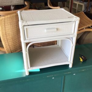 Bedside Cupboard / Table – . / Small / Wood / White