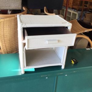 Bedside Cupboard / Table – . / Small / Wood / White