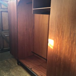 Wardrobe Double – . / Large / Wood / Dark Brown