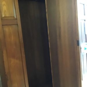 Wardrobe Single – . / Large / Wood / Dark Brown