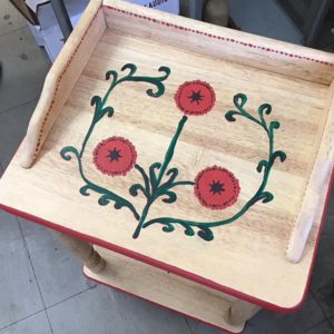 Folk Art Style Occasional Table – . / . / Wood / .