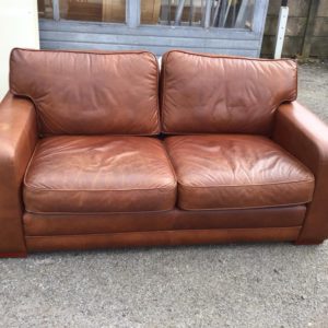Sofa 2 Seater – . / Large / Leather / Dark Brown