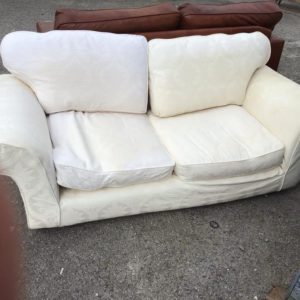 Sofa 2 Seater – . / Large / Fabric / White