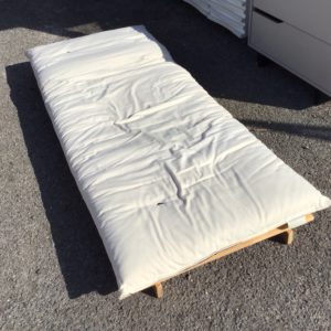 Sofa Bed Single / Futon – . / Single / Velvet / White