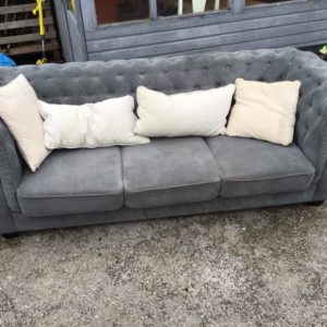 Sofa 3 Seater – . / . / Fabric / Grey
