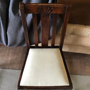 Dining chair – . / Single / Wood / Dark Brown