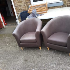 Armchair each – . / Small / Fabric / Grey