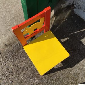 One small child’s chair