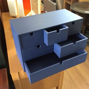 Office Tidy – small drawers – . / . / Wood / Navy Blue