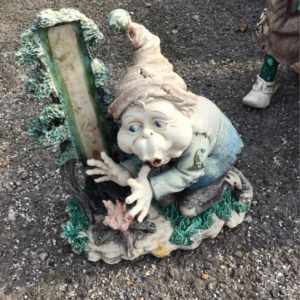 Garden Gnome Leprechaun – lights fire