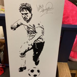 Picture – Micky Hazard c1983 signed by MH and Graham Roberts