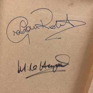 Picture – Micky Hazard c1983 signed by MH and Graham Roberts