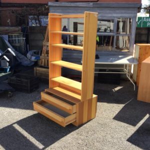 Shelves/Bookcase Large with Drawers and Doors – . / . / Wood / Pine