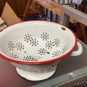 Colander- rusted