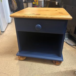 Bedside Cupboard / Table – . / . / Wood / Navy Blue