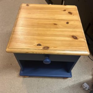 Bedside Cupboard / Table – . / . / Wood / Navy Blue