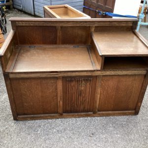 Storage Trunk/Box/Ottoman – . / Large / Wood / Dark Brown