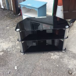 Tv Unit / Hi-Fi Unit – . / Small / Glass / Black