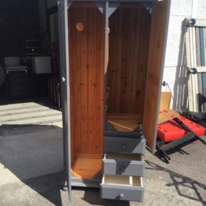 Wardrobe Double – . / Large / Wood / Grey