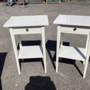 Bedside Cupboard / Table each – . / Small / Composite / White