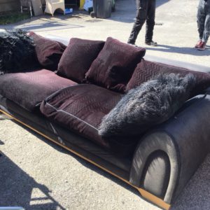 Sofa 3 Seater – . / X-Large / Fabric / Black