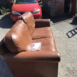 Sofa 3 Seater – . / Large / Leather / Dark Brown