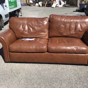 Sofa 3 Seater – . / Large / Leather / Dark Brown