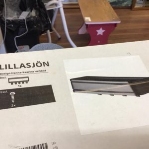 Lillasjön Shelf (IKEA) 5 hooks – . / . / Metal / Black