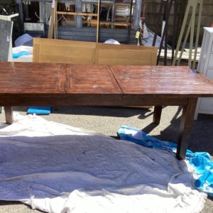 Dining Table Oak Extendable – . / X-Large / Wood / Dark Brown