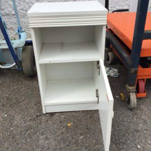 Bedside Cupboard / Table – . / Small / Wood / White