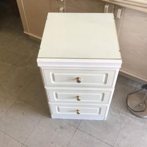 Bedside Cupboard / Table – . / Medium / Composite / White