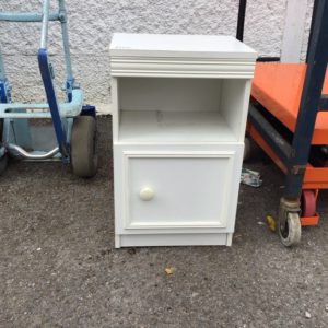 Bedside Cupboard / Table – . / Small / Wood / White