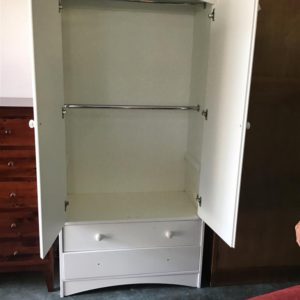Wardrobe Single – . / Large / Wood / White