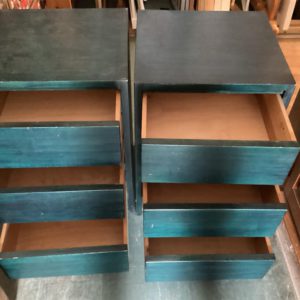 Bedside Cupboard / Table – . / . / Wood / Navy Blue