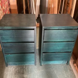 Bedside Cupboard / Table – . / . / Wood / Navy Blue