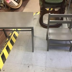 Child’s Table and Chair – . / . / . / Grey