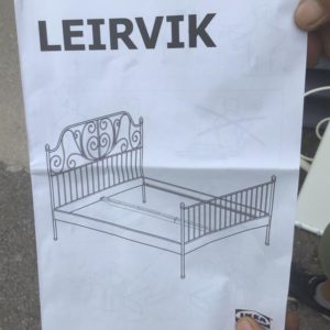 Bed Base Double – IKEA / Double / Metal / White