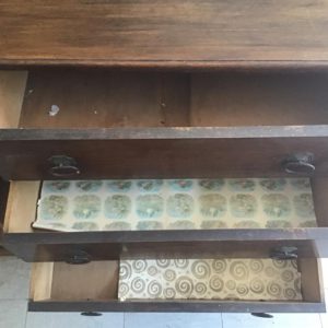 Bedside Cupboard / chest of drawers – . / . / Wood / Dark Brown