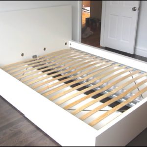 Bed Base Double – IKEA / Double / Wood / White