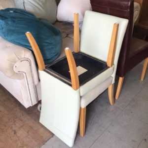 Chair Dining/ Kitchen – . / . / Leather / Cream