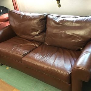 Sofa 3 Seater – . / . / Leather / Dark Brown
