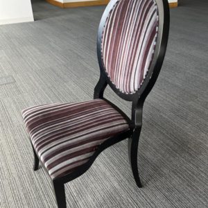 Chair Dining Grey Purple Stripe