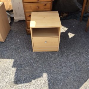 Bedside Cupboard / Table – . / Small / Wood / Beige